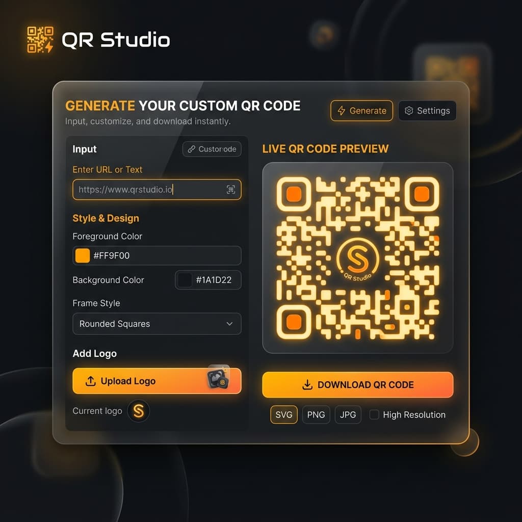 QR Studio Interface