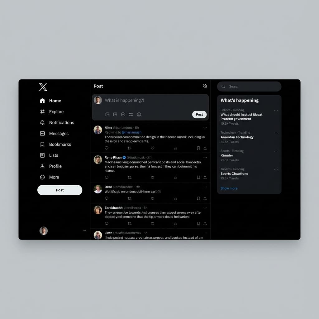 X (Twitter) UI Clone